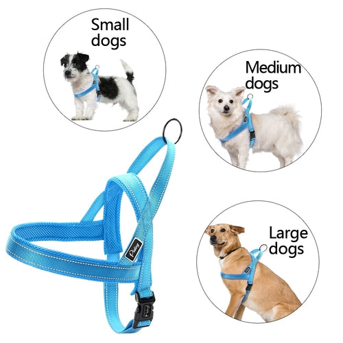 No Pull Reflective Dog Harness Leash Set Pet Vest